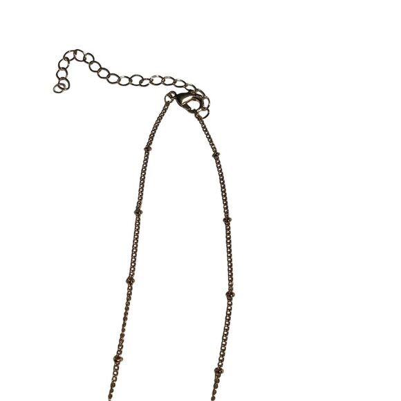 Concise Royal Disc "T" Initial Pendant Necklace Gold ToneLobster Clasp - Picture 4 of 7